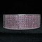 1.5" x 10 Yards Pink Diamond Mesh Ribbon 5 Rolls of Rhinestone Bling Ribbon